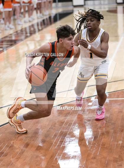 Thumbnail 2 in Aledo vs. Arlington Heights (UIL Basketball 5A Bi-District) photogallery.