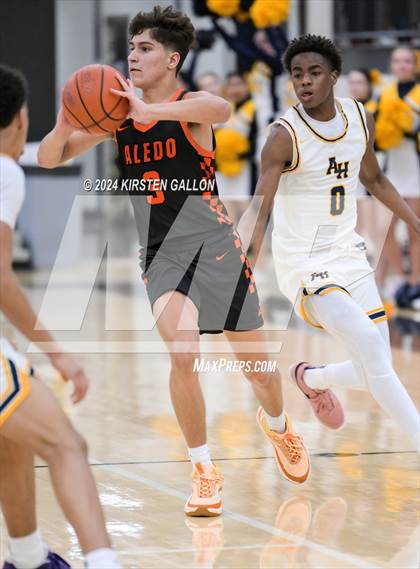 Thumbnail 3 in Aledo vs. Arlington Heights (UIL Basketball 5A Bi-District) photogallery.