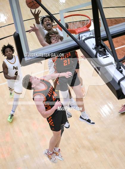 Thumbnail 1 in Aledo vs. Arlington Heights (UIL Basketball 5A Bi-District) photogallery.