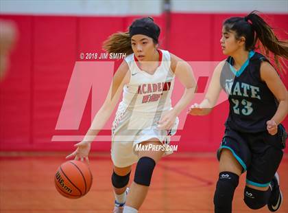 Thumbnail 1 in Onate vs. Albuquerque Academy (Albuquerque Academy Joe Armijo Basketball Classic) photogallery.
