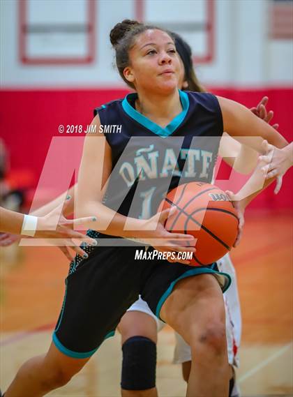 Thumbnail 2 in Onate vs. Albuquerque Academy (Albuquerque Academy Joe Armijo Basketball Classic) photogallery.