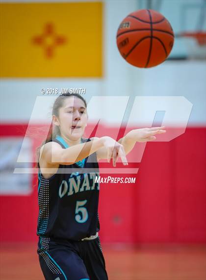 Thumbnail 2 in Onate vs. Albuquerque Academy (Albuquerque Academy Joe Armijo Basketball Classic) photogallery.