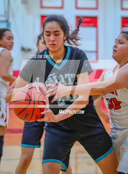 Thumbnail 2 in Onate vs. Albuquerque Academy (Albuquerque Academy Joe Armijo Basketball Classic) photogallery.
