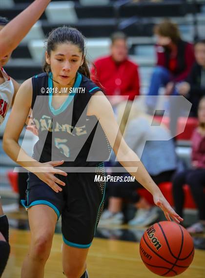 Thumbnail 2 in Onate vs. Albuquerque Academy (Albuquerque Academy Joe Armijo Basketball Classic) photogallery.