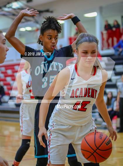 Thumbnail 2 in Onate vs. Albuquerque Academy (Albuquerque Academy Joe Armijo Basketball Classic) photogallery.