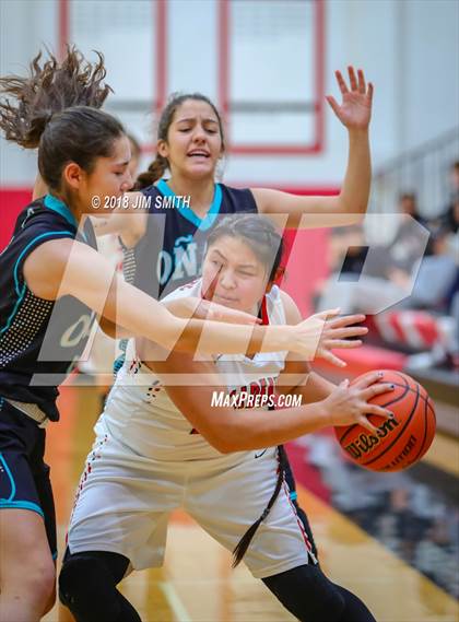 Thumbnail 2 in Onate vs. Albuquerque Academy (Albuquerque Academy Joe Armijo Basketball Classic) photogallery.