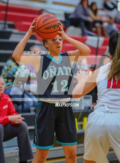 Thumbnail 2 in Onate vs. Albuquerque Academy (Albuquerque Academy Joe Armijo Basketball Classic) photogallery.