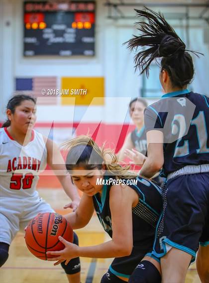 Thumbnail 2 in Onate vs. Albuquerque Academy (Albuquerque Academy Joe Armijo Basketball Classic) photogallery.