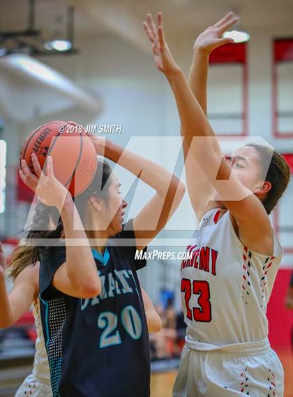 Thumbnail 2 in Onate vs. Albuquerque Academy (Albuquerque Academy Joe Armijo Basketball Classic) photogallery.