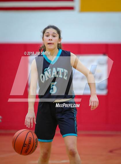 Thumbnail 1 in Onate vs. Albuquerque Academy (Albuquerque Academy Joe Armijo Basketball Classic) photogallery.