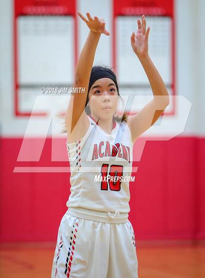Thumbnail 1 in Onate vs. Albuquerque Academy (Albuquerque Academy Joe Armijo Basketball Classic) photogallery.