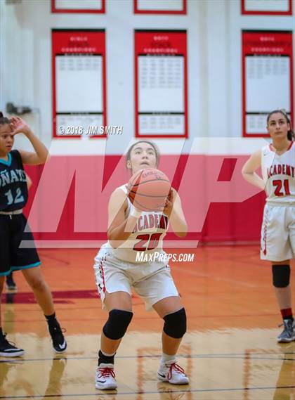 Thumbnail 1 in Onate vs. Albuquerque Academy (Albuquerque Academy Joe Armijo Basketball Classic) photogallery.