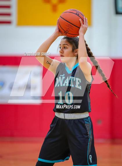 Thumbnail 1 in Onate vs. Albuquerque Academy (Albuquerque Academy Joe Armijo Basketball Classic) photogallery.