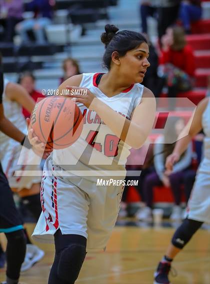 Thumbnail 2 in Onate vs. Albuquerque Academy (Albuquerque Academy Joe Armijo Basketball Classic) photogallery.