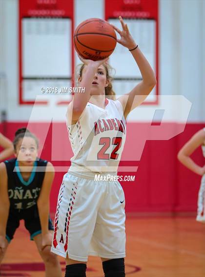 Thumbnail 1 in Onate vs. Albuquerque Academy (Albuquerque Academy Joe Armijo Basketball Classic) photogallery.