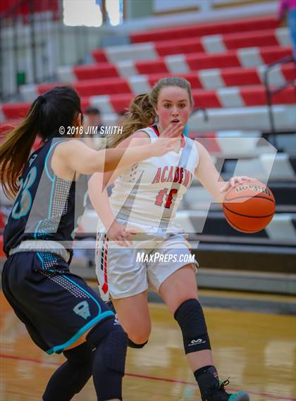 Thumbnail 2 in Onate vs. Albuquerque Academy (Albuquerque Academy Joe Armijo Basketball Classic) photogallery.