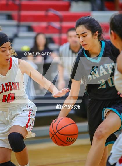 Thumbnail 3 in Onate vs. Albuquerque Academy (Albuquerque Academy Joe Armijo Basketball Classic) photogallery.