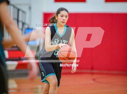 Thumbnail 1 in Onate vs. Albuquerque Academy (Albuquerque Academy Joe Armijo Basketball Classic) photogallery.