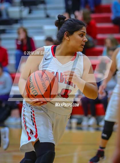 Thumbnail 1 in Onate vs. Albuquerque Academy (Albuquerque Academy Joe Armijo Basketball Classic) photogallery.