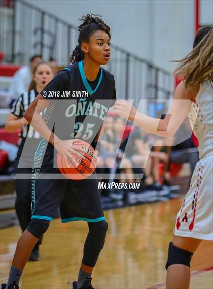 Thumbnail 3 in Onate vs. Albuquerque Academy (Albuquerque Academy Joe Armijo Basketball Classic) photogallery.