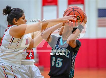 Thumbnail 1 in Onate vs. Albuquerque Academy (Albuquerque Academy Joe Armijo Basketball Classic) photogallery.