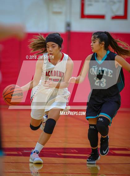 Thumbnail 2 in Onate vs. Albuquerque Academy (Albuquerque Academy Joe Armijo Basketball Classic) photogallery.