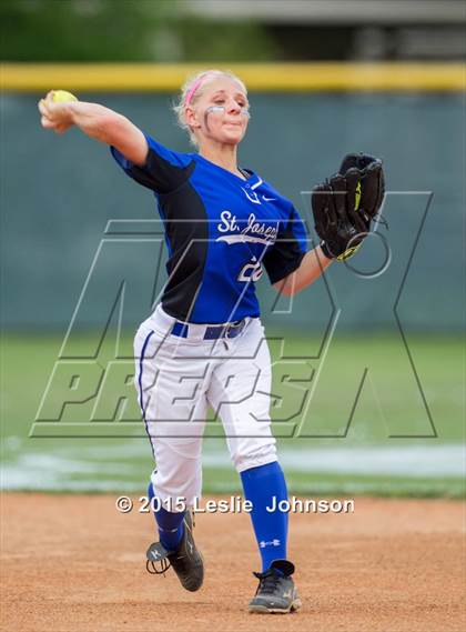 Thumbnail 3 in St. Joseph vs Lutheran South Academy (TAPPS Division 4A Area Playoff) photogallery.