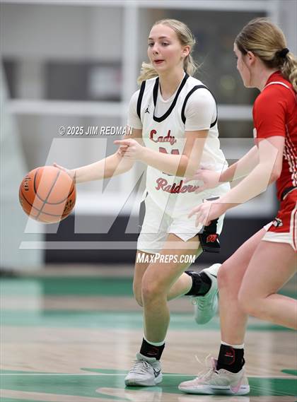 Thumbnail 3 in Pottsboro vs. Winnsboro (UIL 3A D1 Bi-District Basketball Playoff) photogallery.