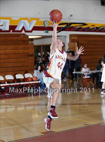 Thumbnail 1 in Arcadia vs Moorpark (La Canada Tournament) photogallery.