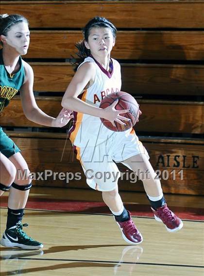 Thumbnail 1 in Arcadia vs Moorpark (La Canada Tournament) photogallery.