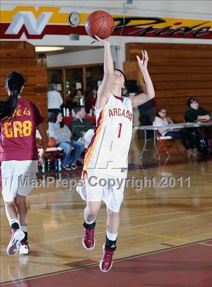 Thumbnail 2 in Arcadia vs Moorpark (La Canada Tournament) photogallery.