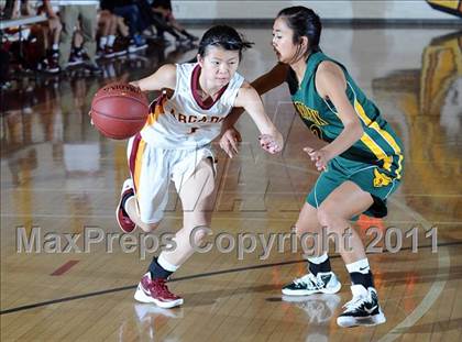 Thumbnail 2 in Arcadia vs Moorpark (La Canada Tournament) photogallery.