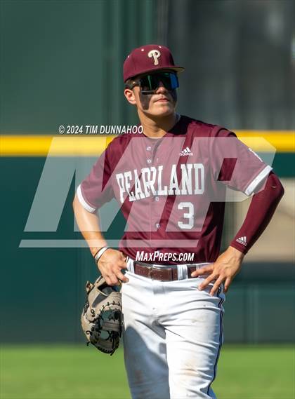 Thumbnail 3 in Pearland vs. Tomball (UIL 6A Baseball Final) photogallery.