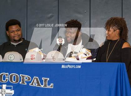 Thumbnail 1 in Episcopal Football Signing Day Ceremony photogallery.