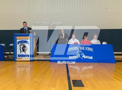 Thumbnail 3 in Episcopal Football Signing Day Ceremony photogallery.
