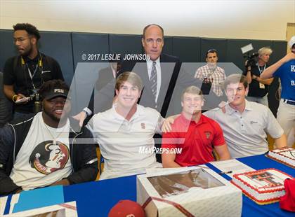 Thumbnail 2 in Episcopal Football Signing Day Ceremony photogallery.
