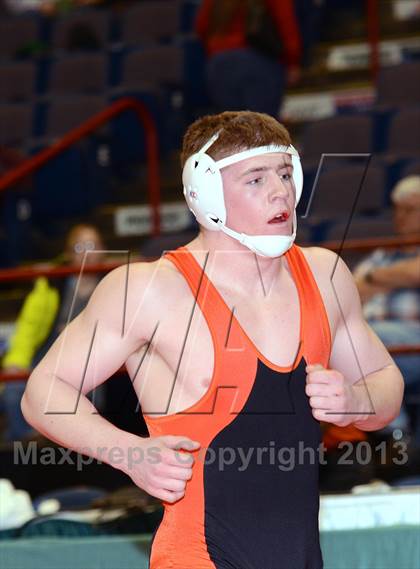Thumbnail 1 in 2013 NYSPHSAA Boys Wrestling Championships (D2 3rd & 4th Place Consolation) photogallery.