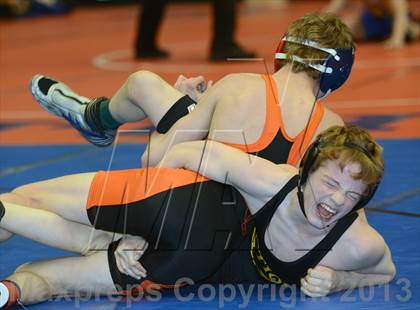Thumbnail 1 in 2013 NYSPHSAA Boys Wrestling Championships (D2 3rd & 4th Place Consolation) photogallery.