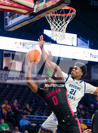Thumbnail 3 in Queen's Grant vs Corvian Community (NCHSAA 1A Regional Final) photogallery.