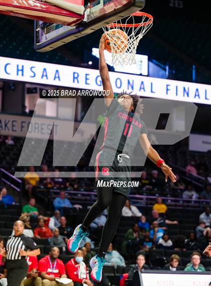 Thumbnail 2 in Queen's Grant vs Corvian Community (NCHSAA 1A Regional Final) photogallery.