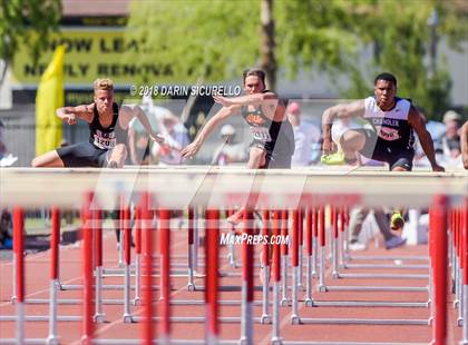 Thumbnail 2 in AIA Boys Track & Field Championships  (100/110 Meter Hurdles) photogallery.