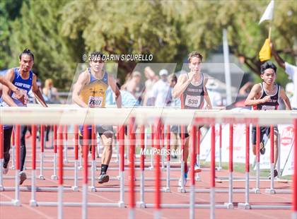 Thumbnail 3 in AIA Boys Track & Field Championships  (100/110 Meter Hurdles) photogallery.