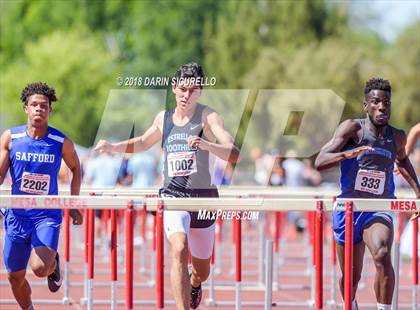 Thumbnail 3 in AIA Boys Track & Field Championships  (100/110 Meter Hurdles) photogallery.