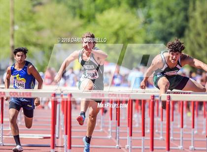 Thumbnail 2 in AIA Boys Track & Field Championships  (100/110 Meter Hurdles) photogallery.
