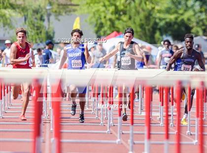 Thumbnail 1 in AIA Boys Track & Field Championships  (100/110 Meter Hurdles) photogallery.