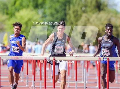 Thumbnail 2 in AIA Boys Track & Field Championships  (100/110 Meter Hurdles) photogallery.