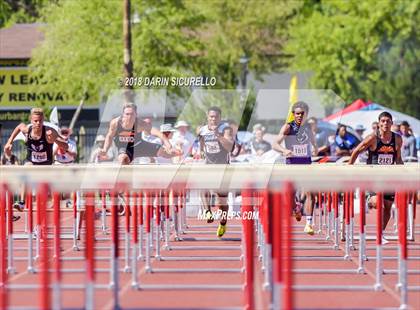 Thumbnail 3 in AIA Boys Track & Field Championships  (100/110 Meter Hurdles) photogallery.