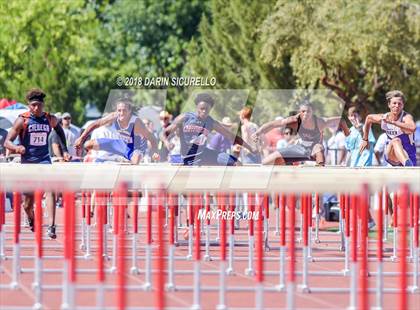 Thumbnail 3 in AIA Boys Track & Field Championships  (100/110 Meter Hurdles) photogallery.