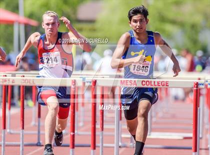 Thumbnail 1 in AIA Boys Track & Field Championships  (100/110 Meter Hurdles) photogallery.