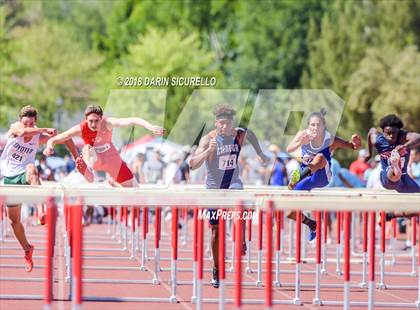 Thumbnail 1 in AIA Boys Track & Field Championships  (100/110 Meter Hurdles) photogallery.